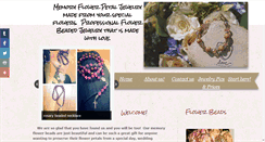 Desktop Screenshot of memoryflowerbeads.com
